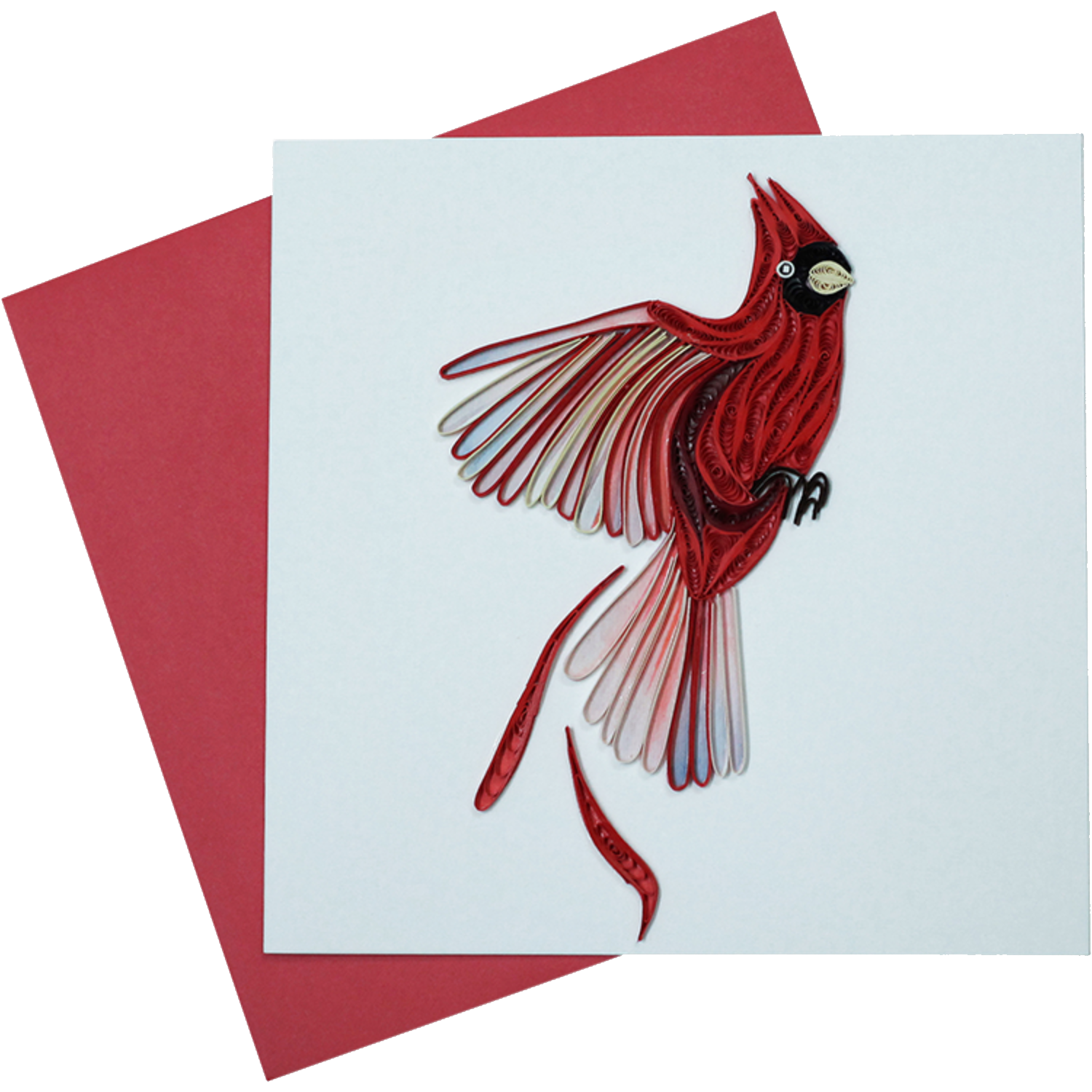 Cardinals Quilled Card