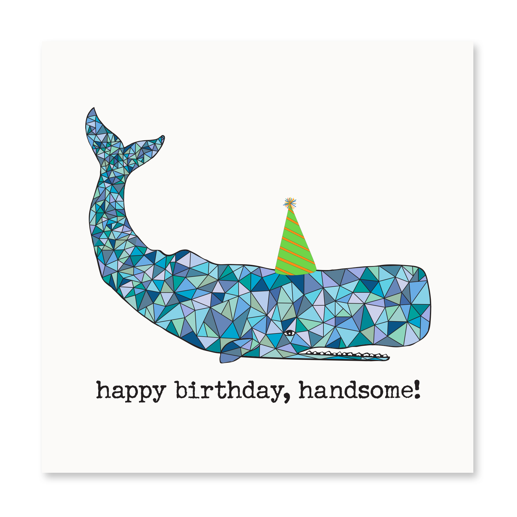 Whale Birthday Greeting Card  Blue Pelican Outer Banks Shopping