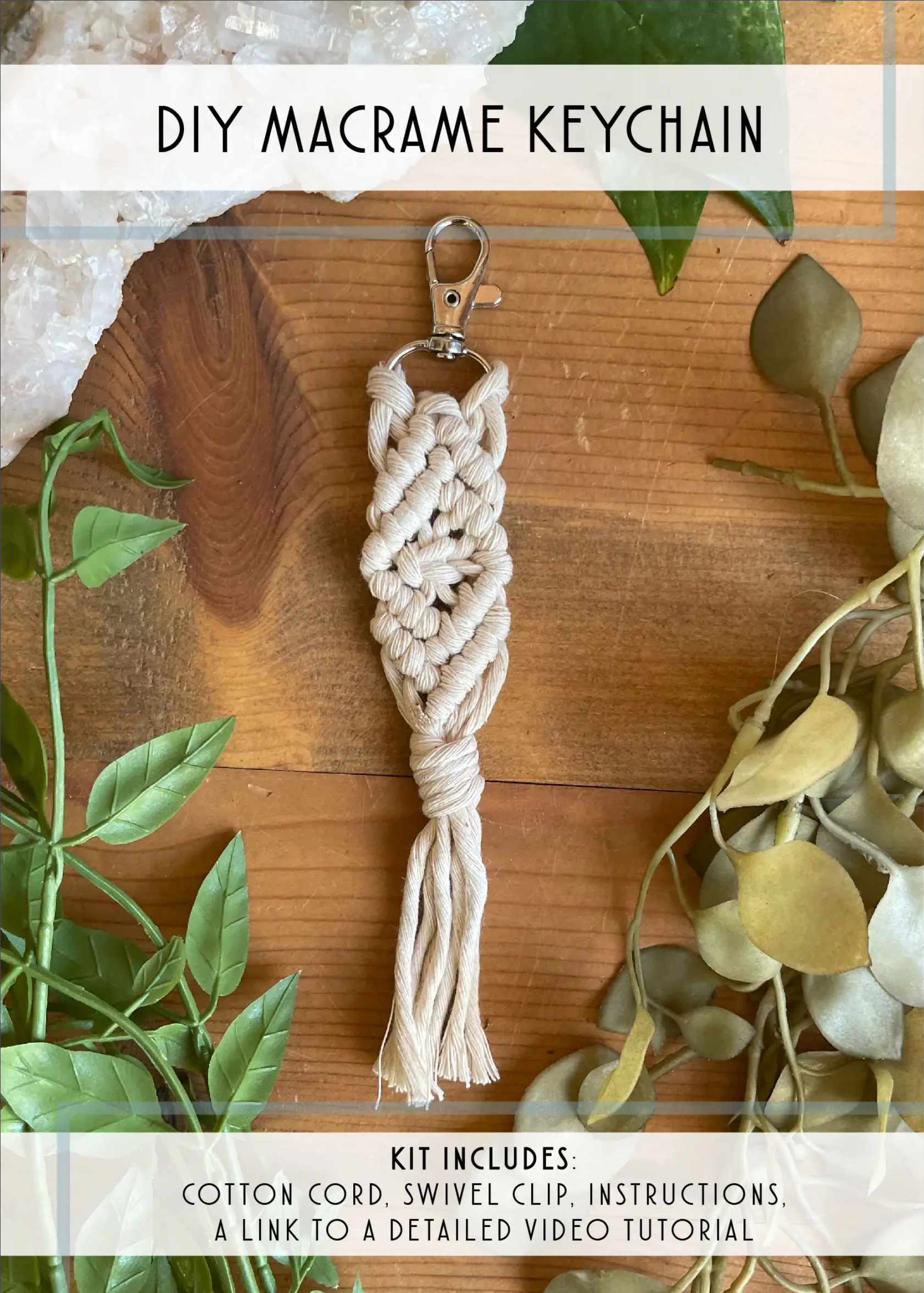DIY Macrame Keychain Kit - Assorted Colors  Blue Pelican Outer Banks  Shopping Cape Hatteras, NC