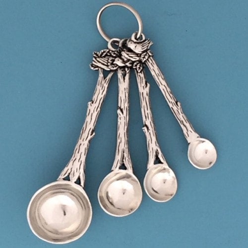 Lighthouse Measuring Spoons Set Pewter