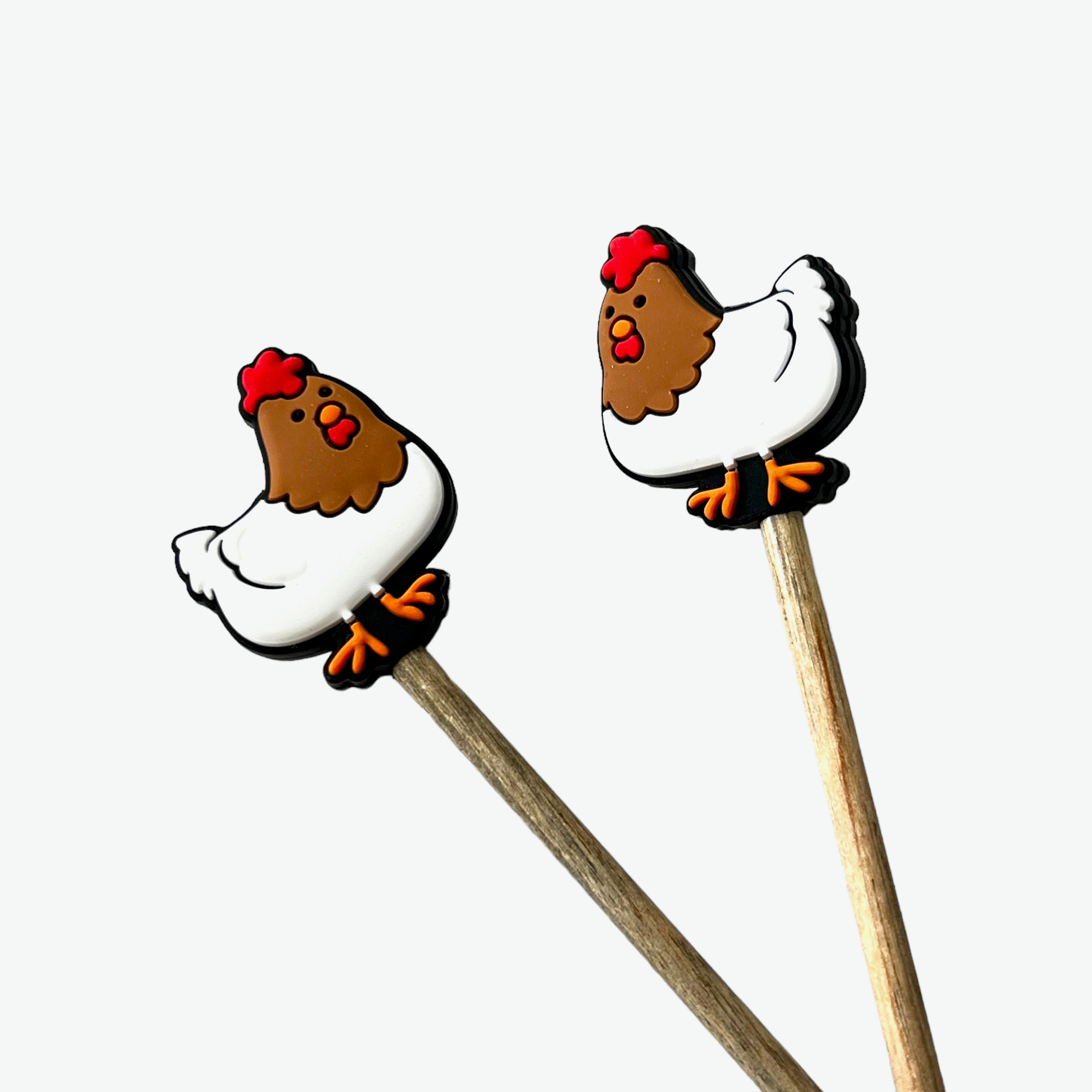 Chicken Knitting Needle Point Protectors  Blue Pelican Outer Banks  Shopping Cape Hatteras, NC